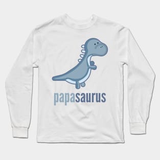 Papasaurus Shirt Family Dinosaur Shirt Set Long Sleeve T-Shirt